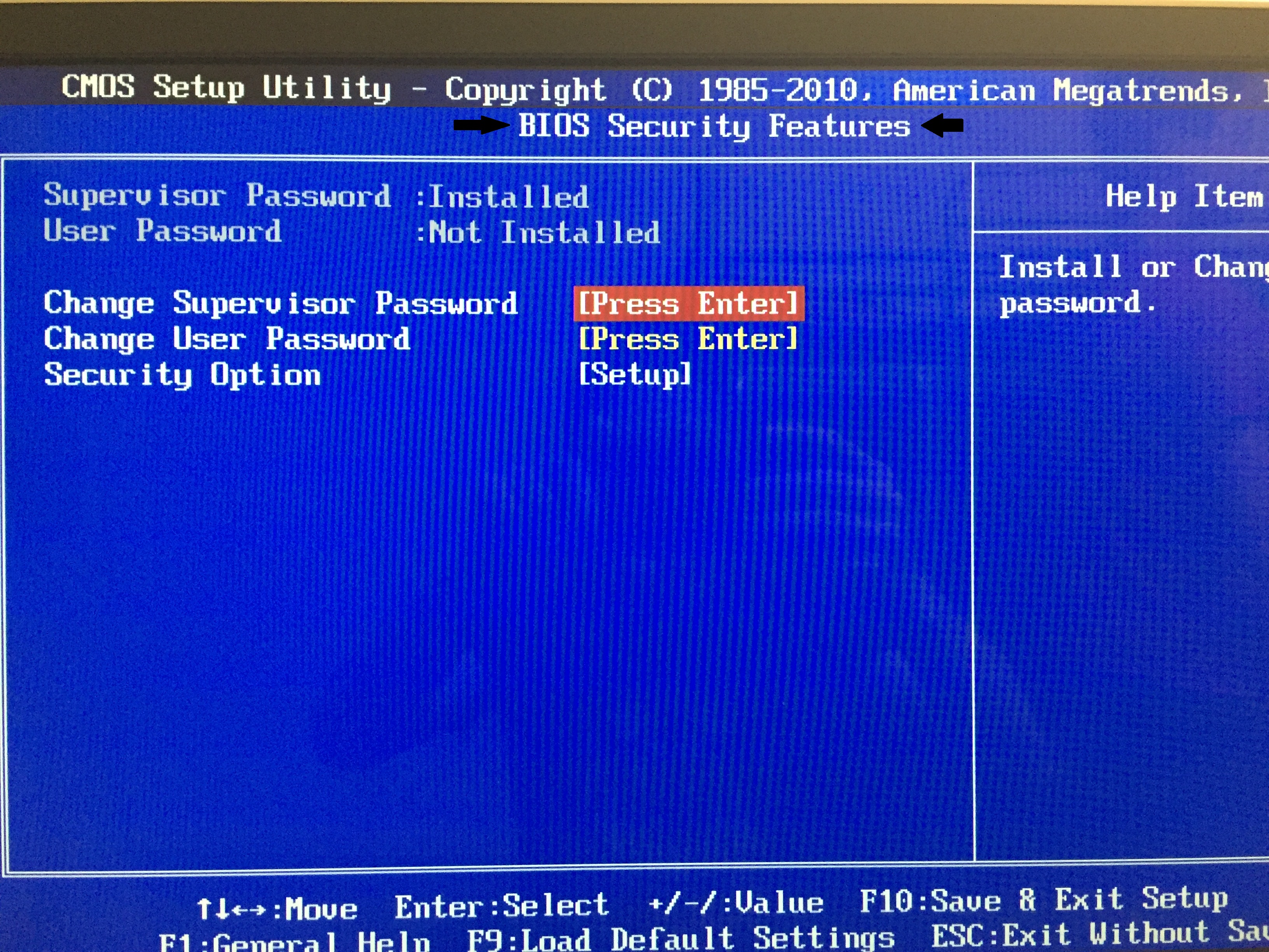 acer bios setup unlock