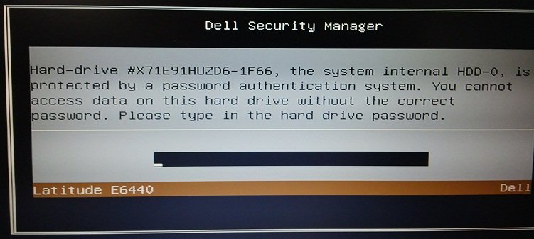 dell 1f66 hdd password